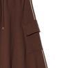 PEACE MAKER Ewp Line Cargo Sweat Skirt (Brown)