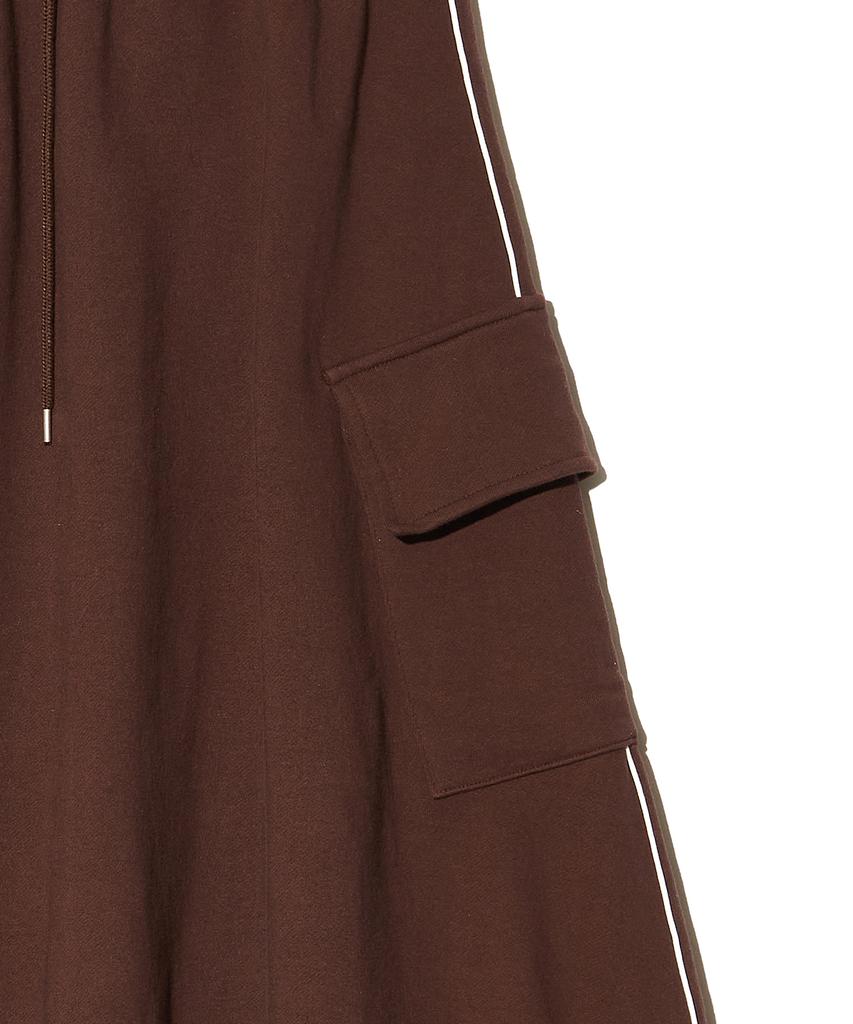 PEACE MAKER Ewp Line Cargo Sweat Skirt (Brown)