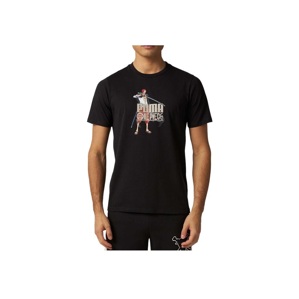 Puma X One Piece Graphic Short Sleeve T-Shirt Unisex Tops Black 624665-01