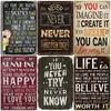 Cassic Quotes Retro Tin Sign, Life Is Too Short To Want Poster, Metal Plaque, Vintage Home Decor, Metal Plate, Room Wall Decor