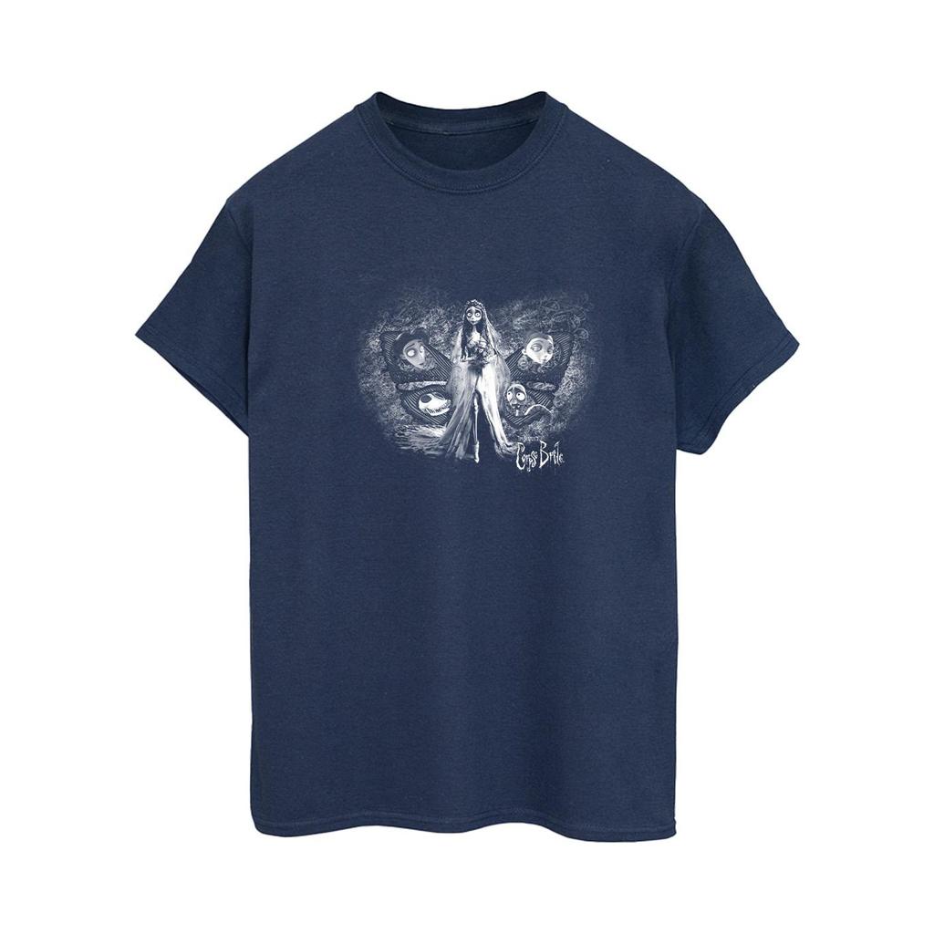 Corpse Bride Womens/Ladies Emily Butterfly Cotton Boyfriend T-Shirt