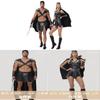 Medieval Roman Spartan Warrior Cosplay Costume With Polyester Fabric For Stage Performances