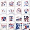 USA July 4th Independence Day Gifts Sofa Decor Throw Pillow Case Home Decorative Cushion Cover Fireworks Printed Pillows Cover