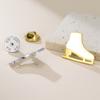  Enamel Roller Skates Brooches Stainless Steel Drop Oil Ice Shoe Lapel Pins Skating Enthusiasts Jewelry Gift Wholesale