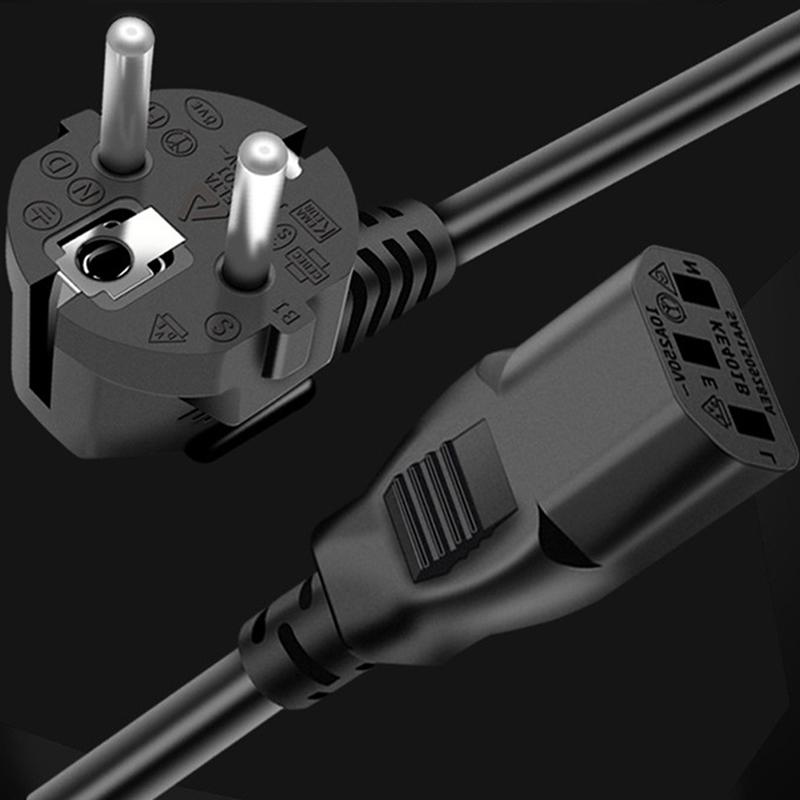 Buy European Kettle 2 Pin Ac Round Eu Plug Power Cable Kettle Cord 1/1