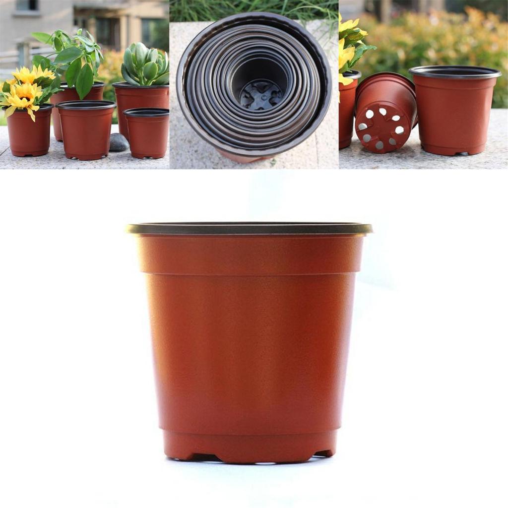 10/50/100 Stück Kunststoff-Anzuchttöpfe mit hoher Haltbarkeit für den Haus- und Gartengebrauch**