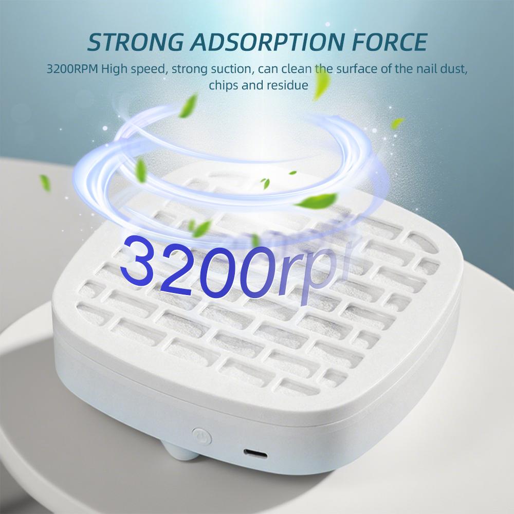 3200RPM USB Mini Sběrač Prachu na Nehty Přenosný Odsavač Prachu na Nehty Ventilátor Vysavače na Nehty Ventilátor na Manikúru pro Nail Art S Filtrem