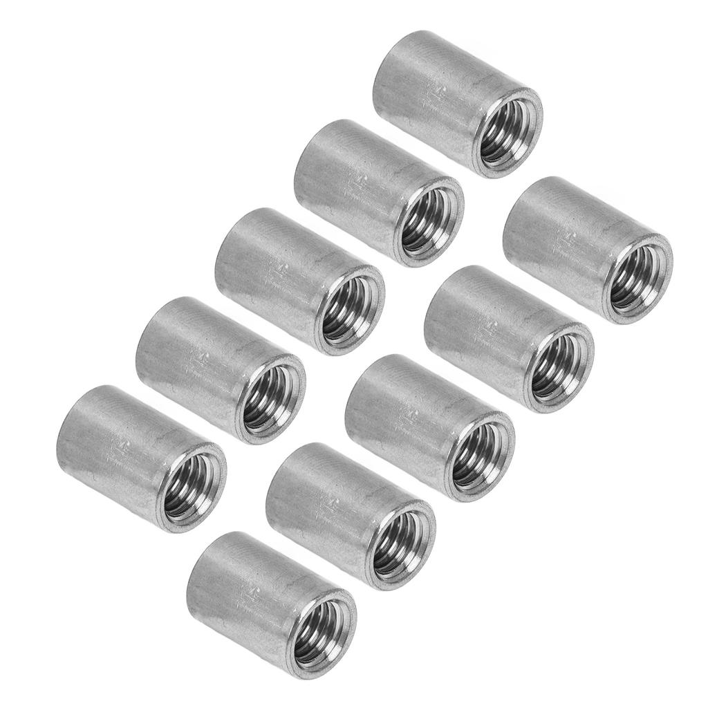 10 BUC Piulițe Conector Rotund Oțel Inoxidabil 304 Filet Interior Piuliță Cilindrică de Cuplare pentru Reparații
