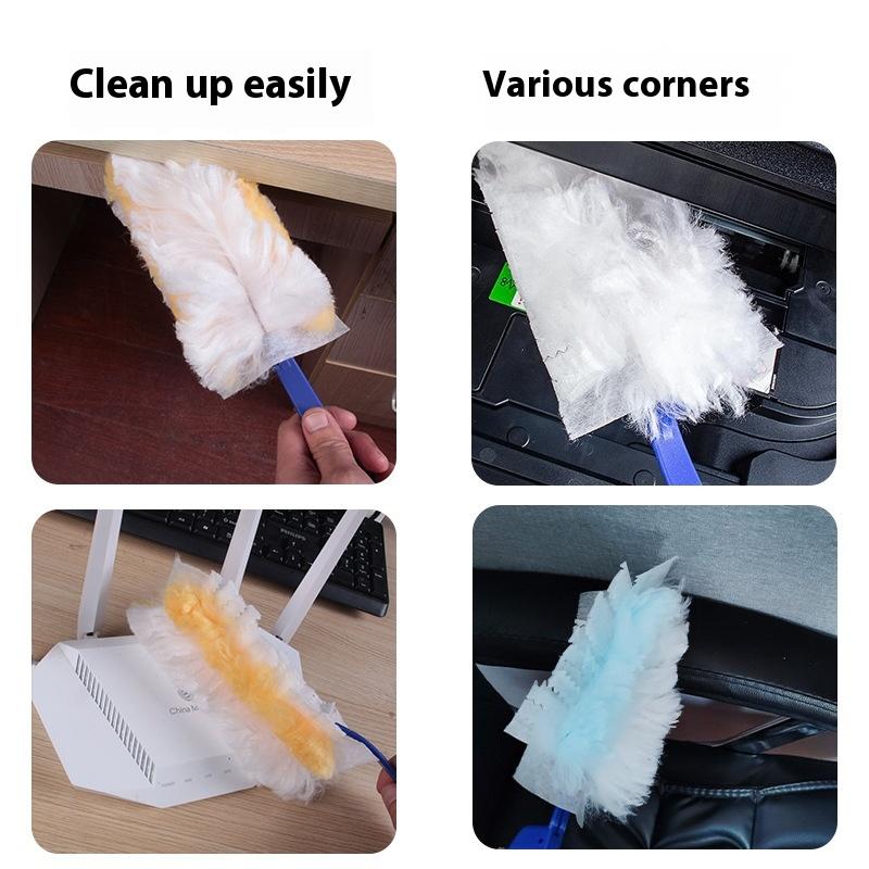 10 Count Disposable Duster Refills Compatible with Swiffer Duster