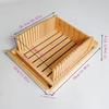 Bamboo Bread Slicer: Home & Commercial Bread Cutting Board for Perfect Toast Slices