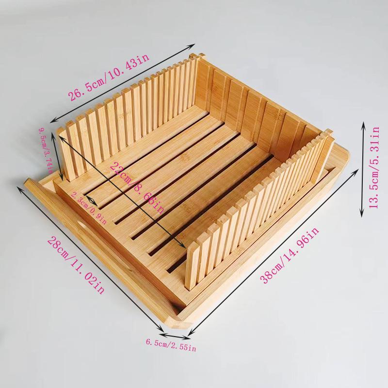 Bamboo Bread Slicer: Home & Commercial Bread Cutting Board for Perfect Toast Slices