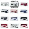 kqsdr10 1PCS 3D Metal Car Styling R Emblem Side Fender Rear Tail Trunk Sticker For VW GTI Tiguan Bora POLO PASSAT CC Touran GOLF Jetta