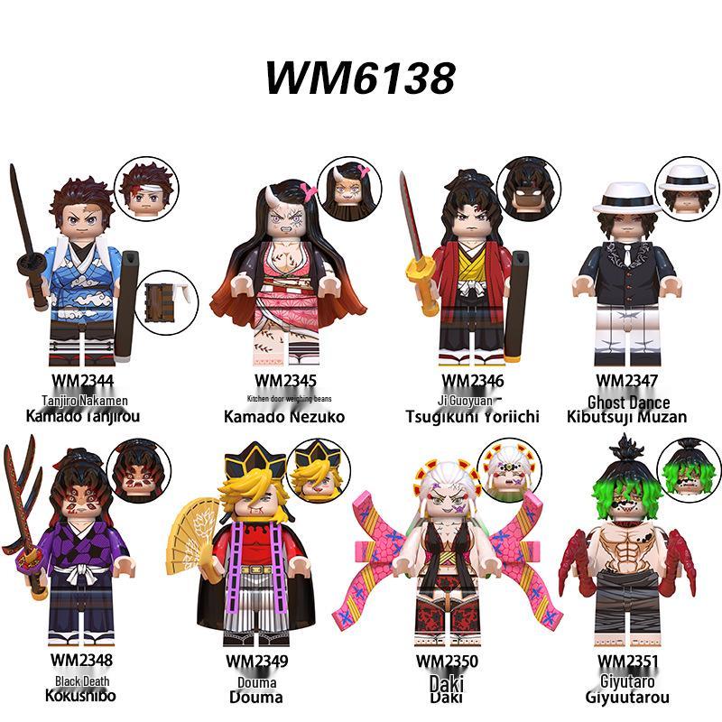 Demon Slayer Building Block Minifigures: WM61167, WM6137, WM6168, WM6162