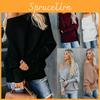 Stilvoller Damen-Strickpullover-Bluse mit einem Schulterträger, langen Ärmeln und weichem Material