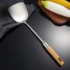 Anti-scald Stainless Steel Wok Spatula Long Handle Rice Spoon Ladle Cooking Shovel  Restaurant