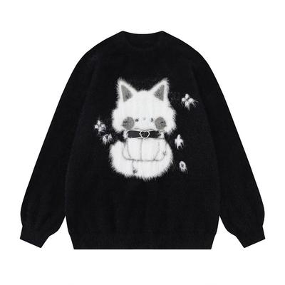 Φούτερ για Γυναίκες Βαμβακερό Φαρδύ Oversized Φλις Πυκνωμένο Άνετο Στρογγυλή Λαιμόκοψη Καθημερινό Πουλόβερ Τοπ Φούτερ