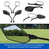 1 Pair Anti-Fall Round Motorcycle Side Rearview Mirrors For For Mountain Road Bike Motorcycle Bike Rear View Mirror Holder