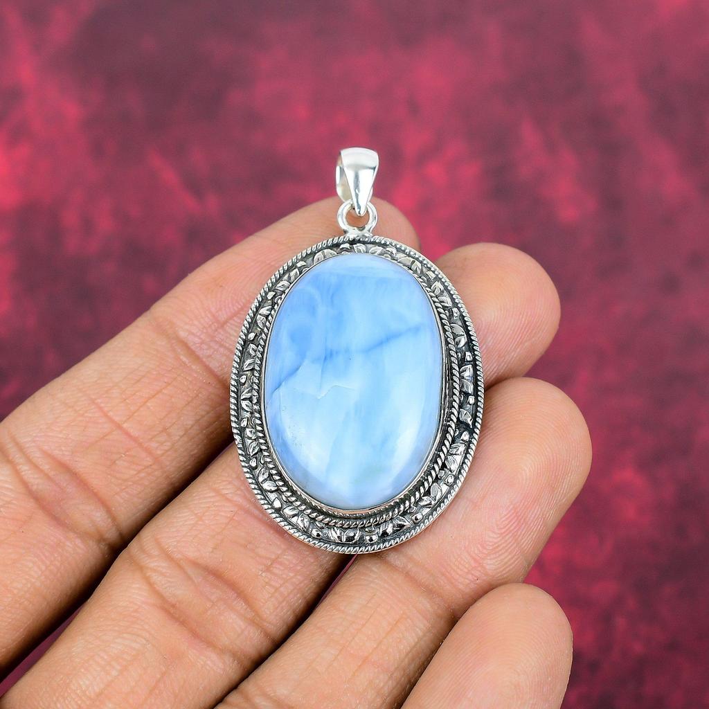 Owyhee Opal Anhänger, 925 Sterling Silber Schmuck, Edelstein Anhänger, Geschenk für Sie handgemachter zierlicher Schmuck