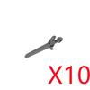 MOC Building Blocks Weapon Toy Accessories Medieval Soldier Knight Figure Ten Spear Crossbow Axe Sword Mini Brick Gift S001 DIY