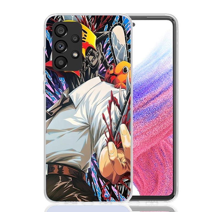 C-Chainsaw Mans Denji Phone Case For Samsung Galaxy A52 A32 A22 A12 A02S A50S A30S A51 A31 AA71 Note 20 Ultra 10 S10 Plus Galaxy