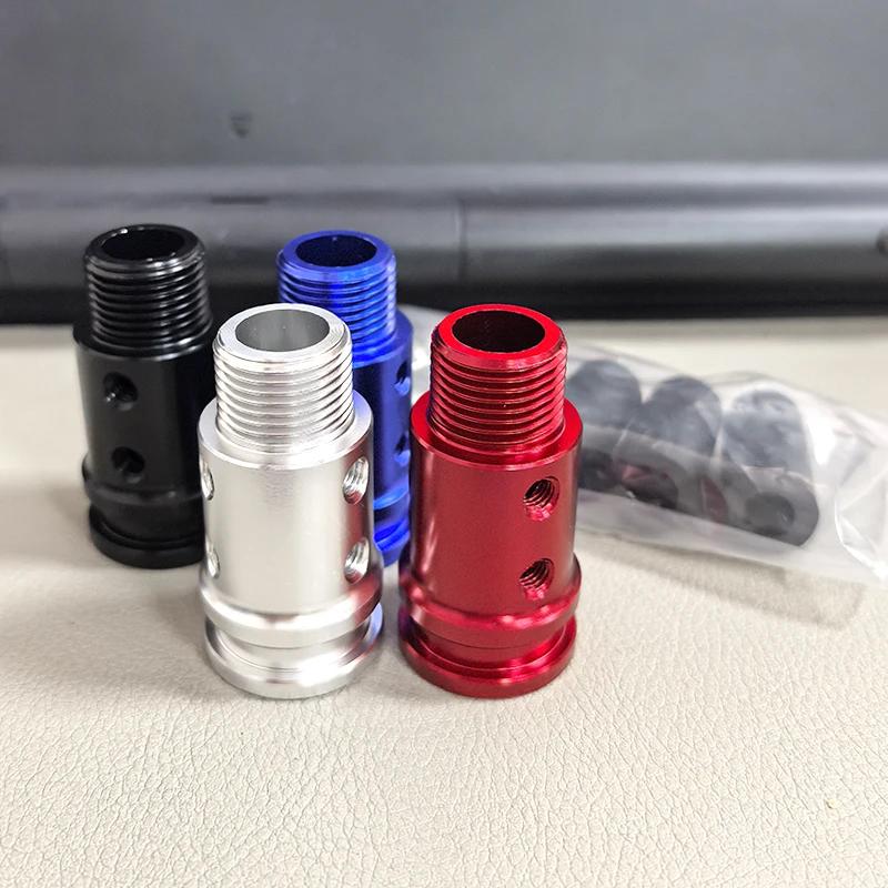 Universal Car Manual Gear Shift Knob Adapter For M18x1.5/M10x1.5/M12x1.25 Thread Aluminum Alloy for Car for Racing Game