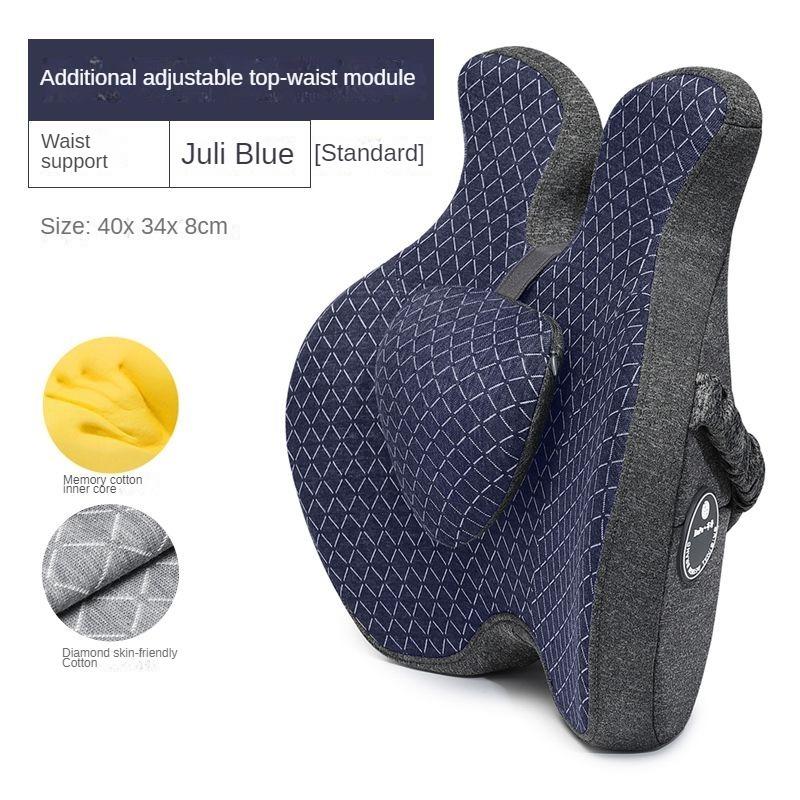 Memory Foam Lendenstützkissen für Rücken Taille Orthopädisches Kissen Steißbein Bürostuhlkissen Autositz Schmerzlinderung Massagepad