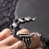 Verstellbarer Gothic Rock Unisex Paar Punk Vintage Steampunk Skorpion Ring Heavy Rock Punk Gelenkringe Unisex Schmuck