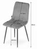 LAVA chair - light beige velvet x 2