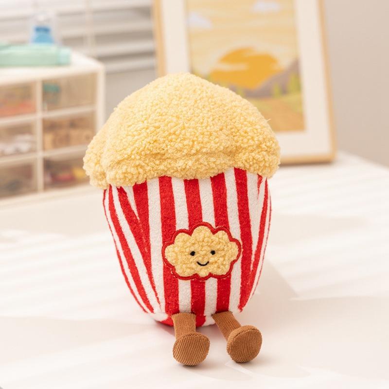 Movie Time Simulation Coke Film Popcorn Plush Toy Coke Cinema Commemorative Gifts Throwing Dolls