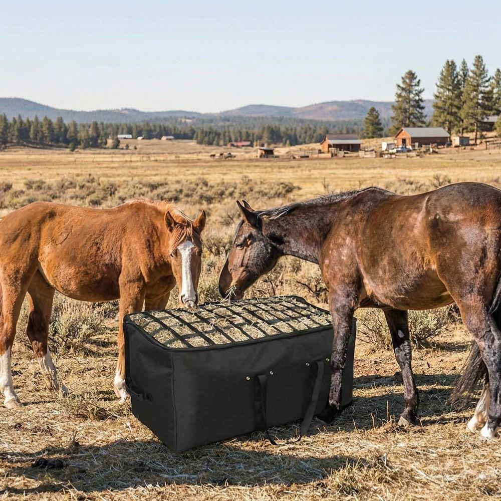 Wasserdichte Heulagerungstasche Strapazierfähige Pferdefuttertasche Langlebige Rollballen-Tasche Weide