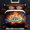 Newcastle United Football Design Bed Bedding Set 1 Duvet Cover + 2 Pillowcases Soft Breathable Household Bed Linens