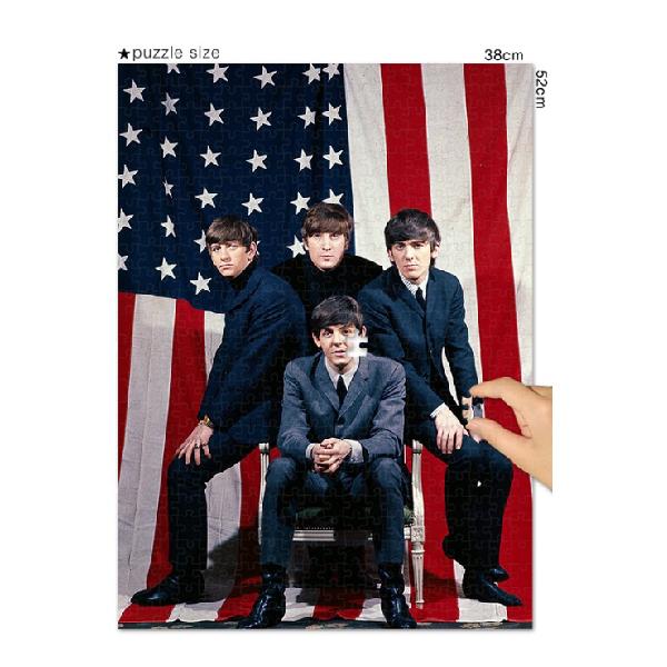 

[500 шт. Пазл 38 x 52 см] Бітлз - в Америці (дитячі іграшки-головоломки для дітей Шматок зроби сам ) as the picture