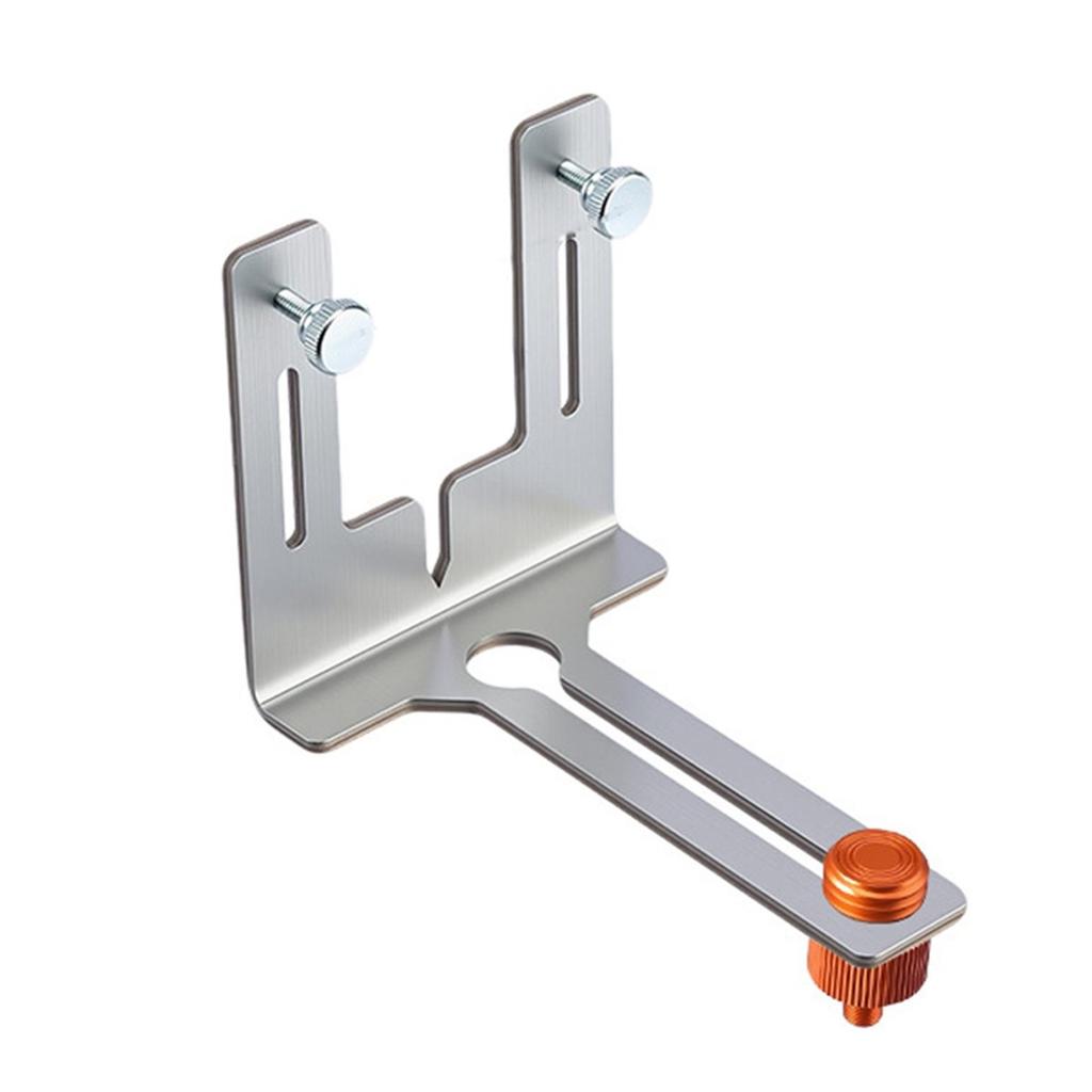 Stainless Laser Level Wall Mount Bracket Adjustable Multi-Functional Laser Bracket for 1/4" 5/8" Connectors Laser Level