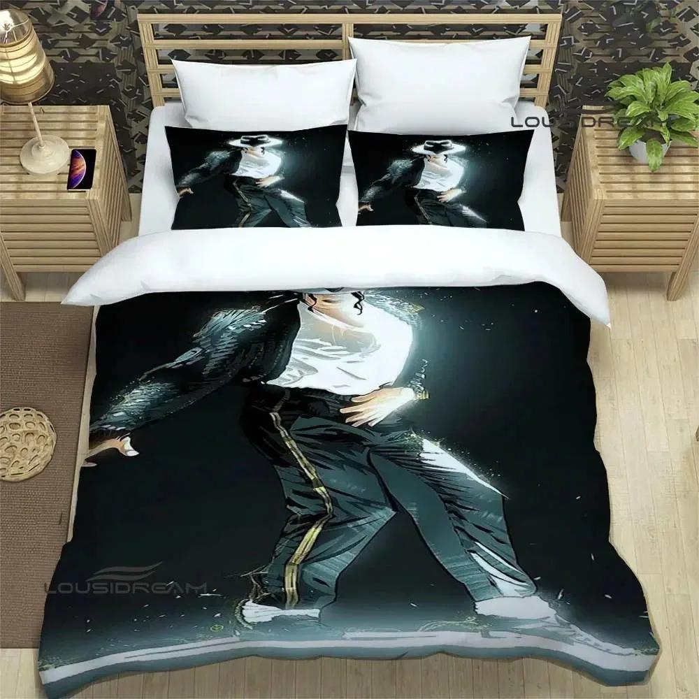 3D Print Michael Jackson Bedding Set Double Twin King Duvet Cover Comforter Pillowcase Boys Girls Adults Bedroom