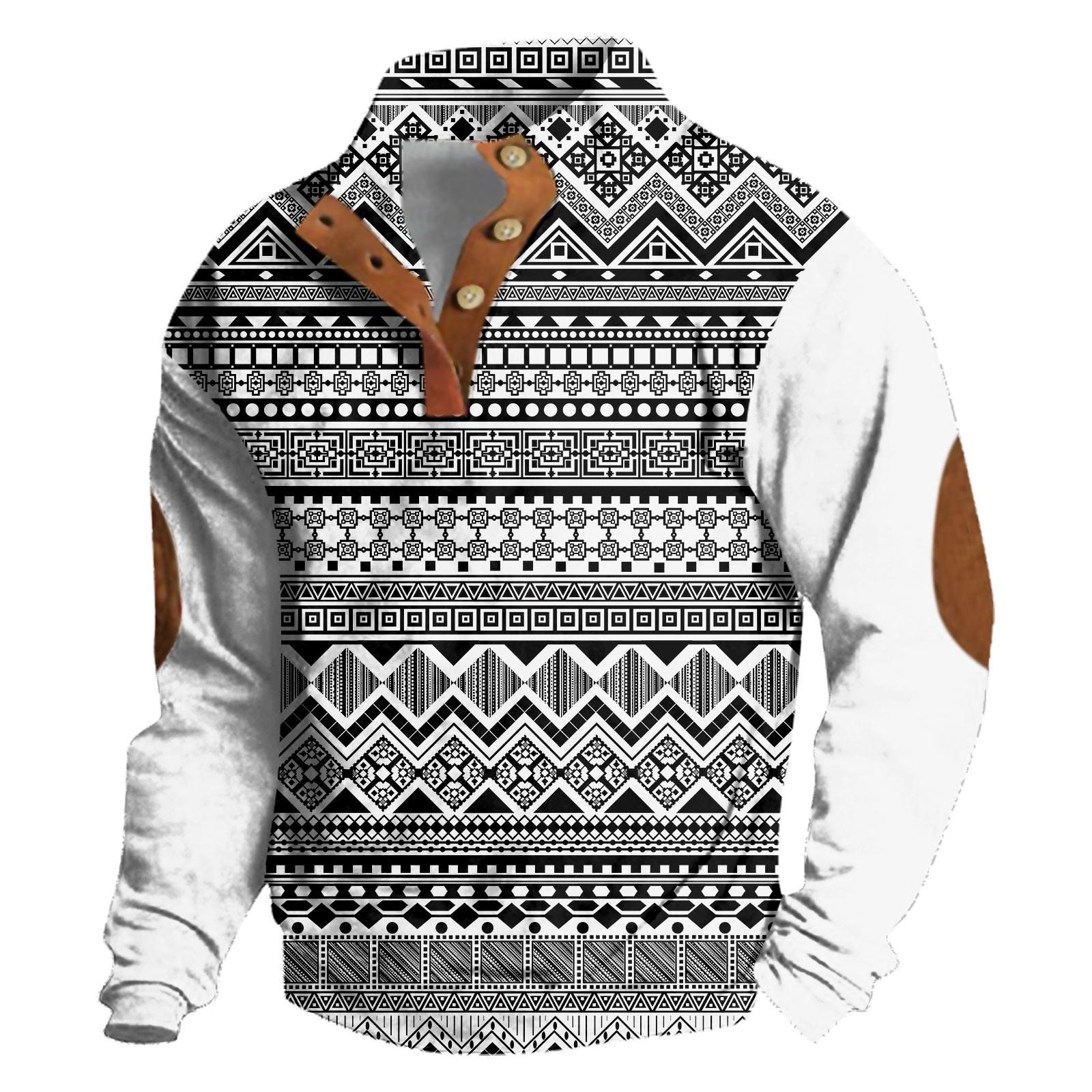 Весенне-осенняя мужская толстовка с воротником-стойкой на открытом воздухе — фото 5