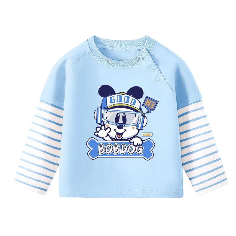 

Bobdog Boys Faux Two-Piece Long Sleeve T-shirt 90