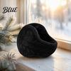 Cozy Ear Protectors Winter Muffs for Women Men Foldable Earmuffs with Thickened Warm Plush Lining Soft Knit Thermal Warmers Outdoor Sports