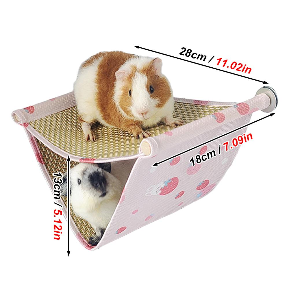 1 st dubbellagrad kyldyna hängmatta sval andningsbar hängande sovsäck för husdjur hamstrar marsvin sockerglidare ekorrar