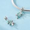 925 Silver Rubik's Cube Dog Pendant Dangle Jewelry Fit 925 Bracelet For Women DIY Gift Party