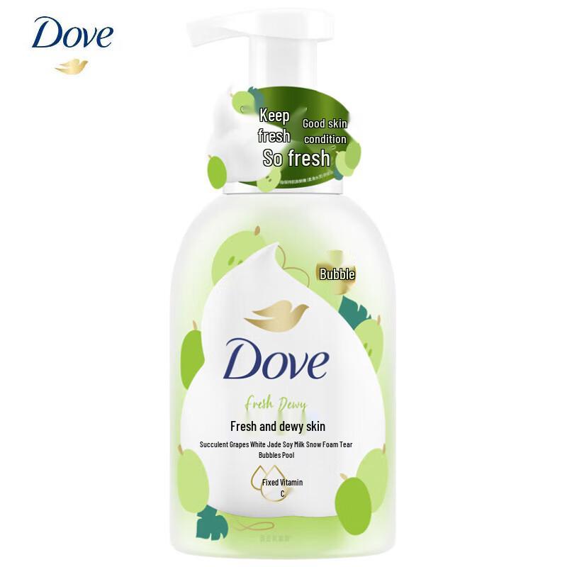 Пена для душа Dove «Сочный виноград и белый жадеит» на соевом молоке, 400 г