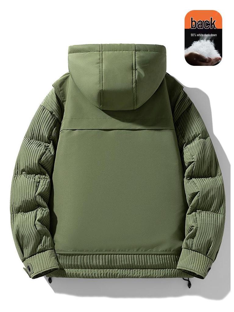 MLB & NY Winter Warmth: Unisex Japanese Style White Duck Down Jacket