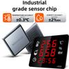 Digital Hygrometer Outdoor Indoor Sauna Thermometer WIth Alarm Digital Wall Clock Temperature Meter And Sensor