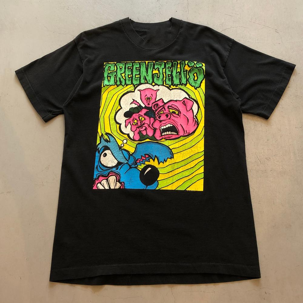 Винтажная Зеленая Желейная Полоса Хрустящая Все Размеры от S до 5XL SE143 БЕСПЛАТНАЯ ДОСТАВКА Унисекс Футболка XXXXL