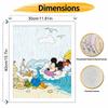 Disney Mickey Donald Beach Paint By Number Kit Drawing Canvas DIY Picture Home Decor Art Wall Painting Gift For Living Room Decor Set