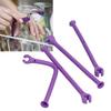 4PCS Adjustable Wine Glass Holder Silicone Purple Silicone Wine Glass Kitchen Storage