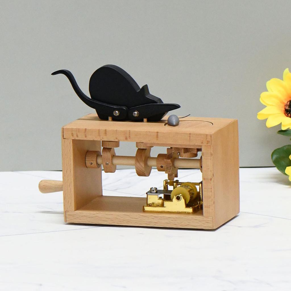 Music Box Are My Sunshine Hand Crank Wooden Mechanism Musical Boxes Cute Vintage Keepsake Box Gifts For Girls Women Mom Boys
