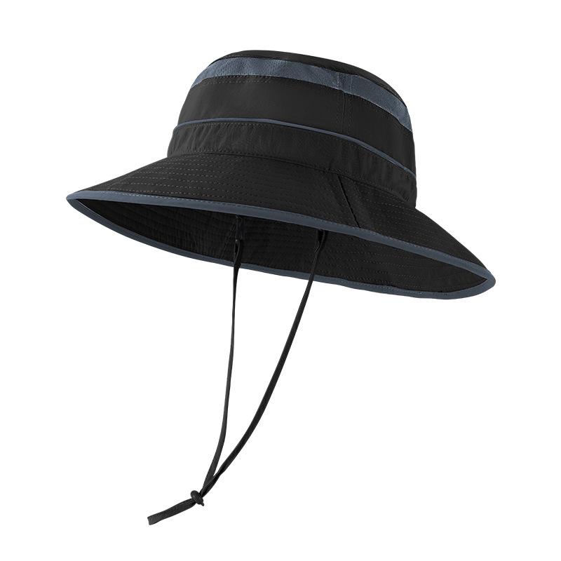 Summer anti-ultraviolet sun hat parent-child outdoor big eaves bucket hat breathable anti-splashing water sunscreen hat for boys and girls
