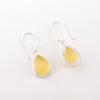 Yellow Cat's Eye Gemstone 925 Stamped Silver Jewelry Stylish Earrings 1.40" Gift EE-9-44