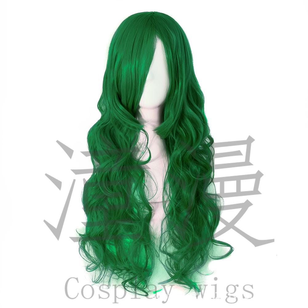 Two-Dimensional Women's Long Curly Wig - 70cm Universal Gold Anime Cosplay, Heat-Resistant Big Wave Hair.