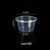 Disposable Round Plastic Food Container with Lid